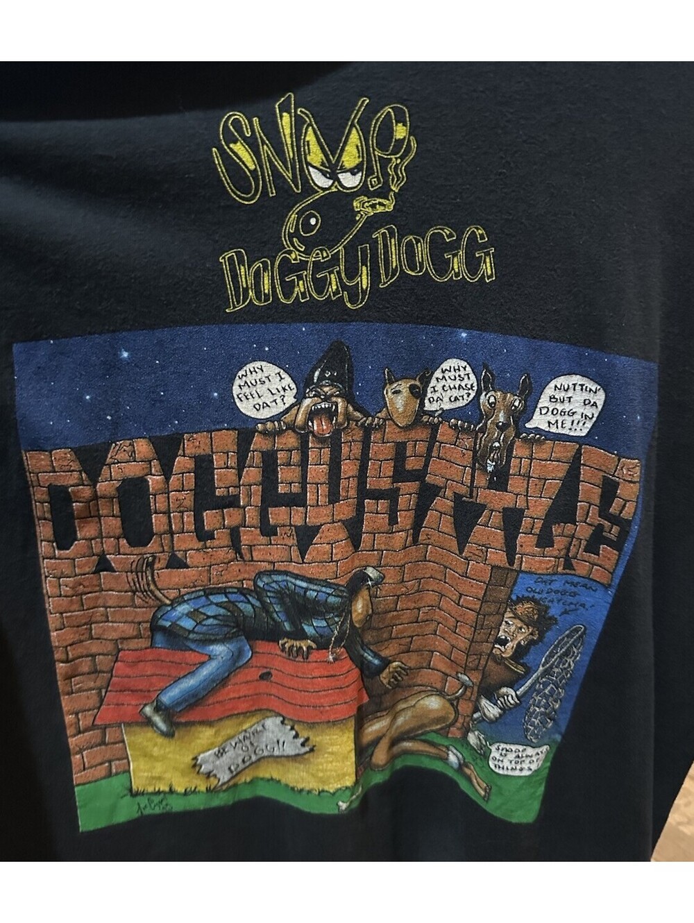 Snoop Dogg Doggy Dogg Long Sleeve Shirt L Hip Hop Rap Graphic West Coast